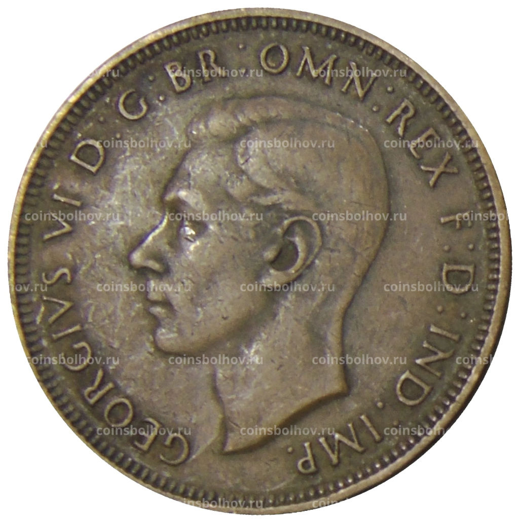 1/2 пенни 1938 года Австралия