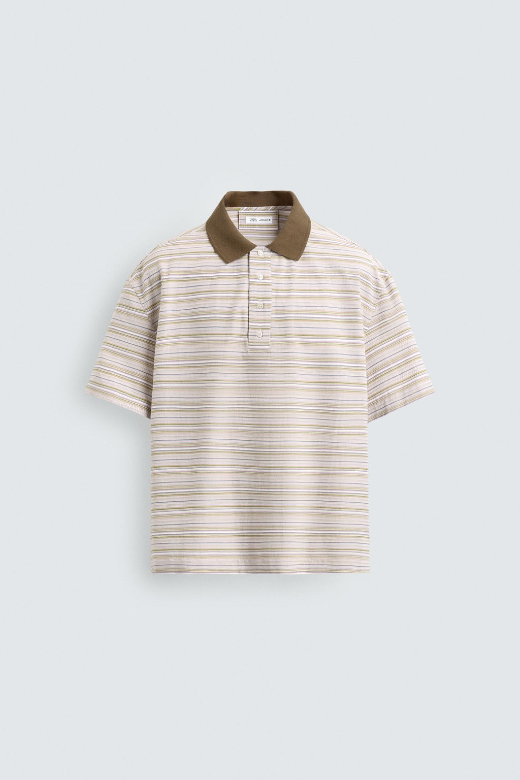 CAMISA POLO RELAXED FIT RAYAS / Lima - Zara фото 7