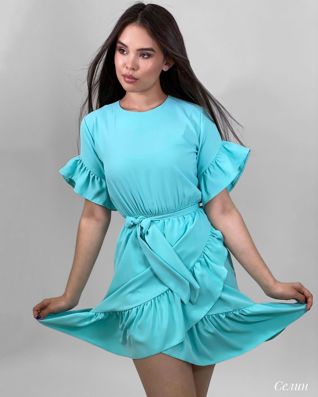 Платье Селин (тиффани) - Nadi bordo фото 3