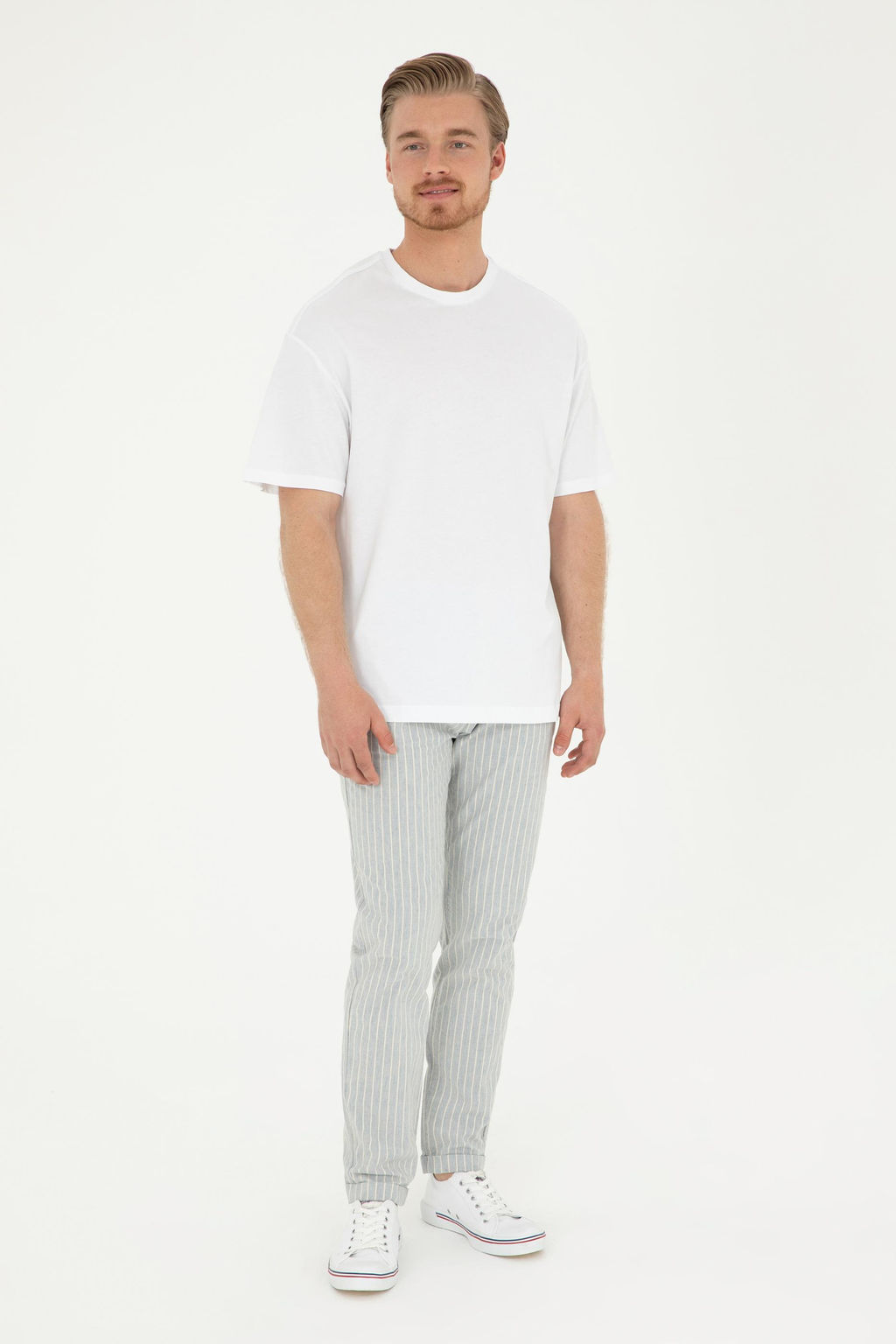 Мужские голубые брюки из плотной ткани Неожиданная скидка в корзине - U.s. polo assn фото 2