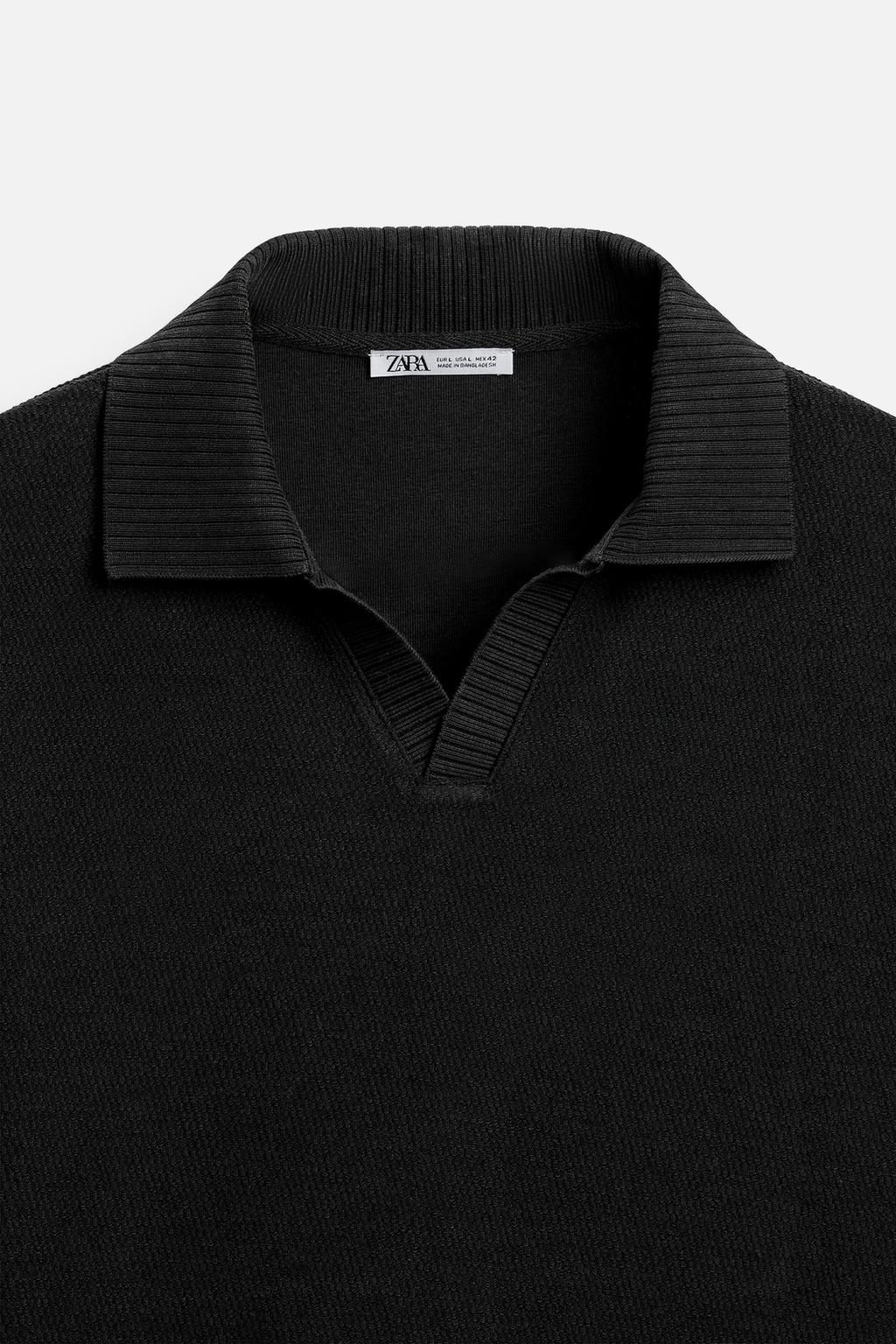 TEXTURED POLO SHIRT - Zara фото 30