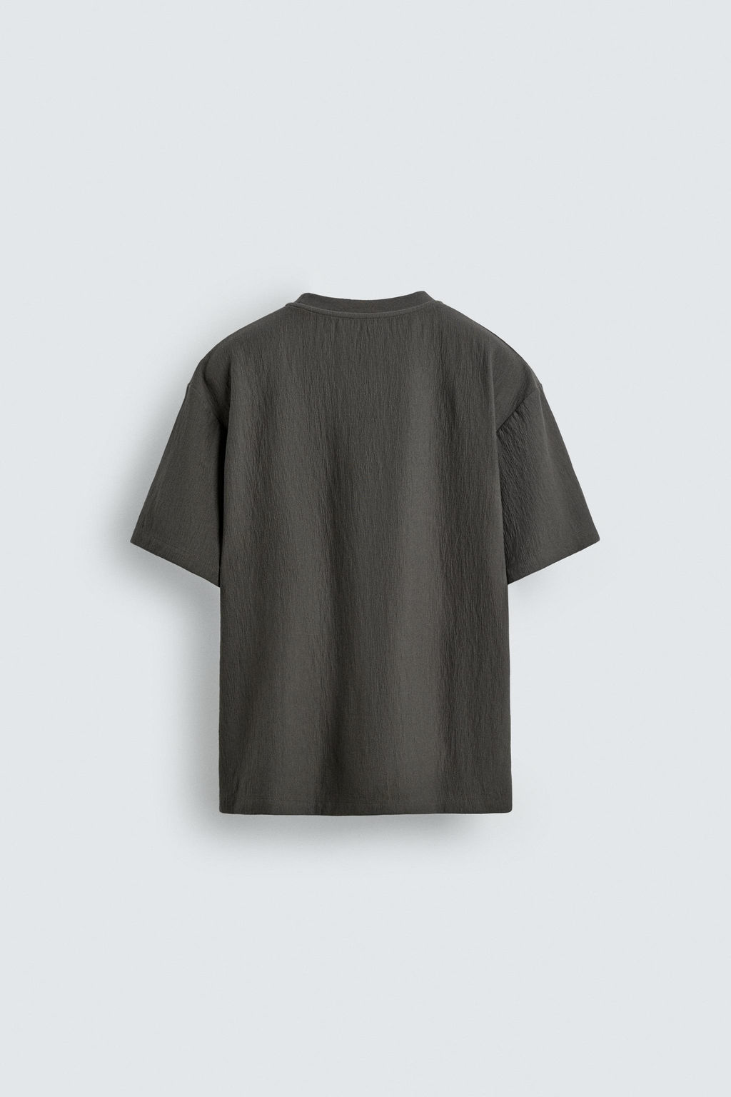 CAMISETA RELAXED FIT ESTRUCTURA / Verdoso - Zara фото 7