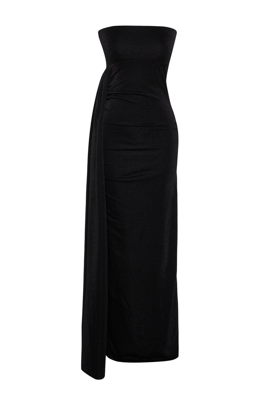 TRENDYOLMILLA Mavi Par?lt?l? Orme Uzun S?k Abiye Elbise TPRSS24AE00093  фото 7