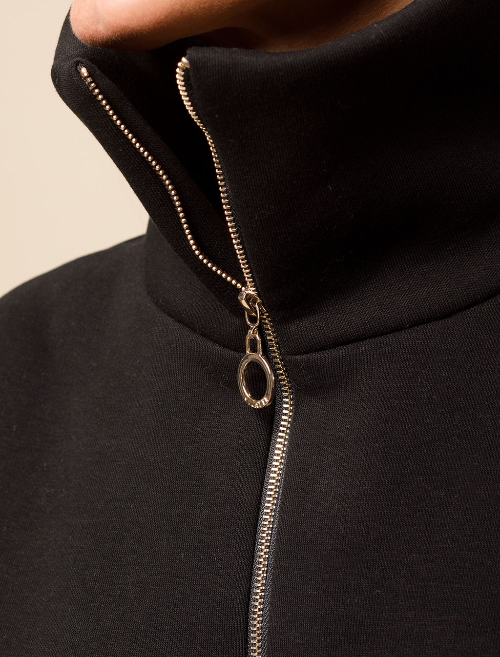 VILATTE / Джемпер из премиального футера трехнитки с начесом  фото 3