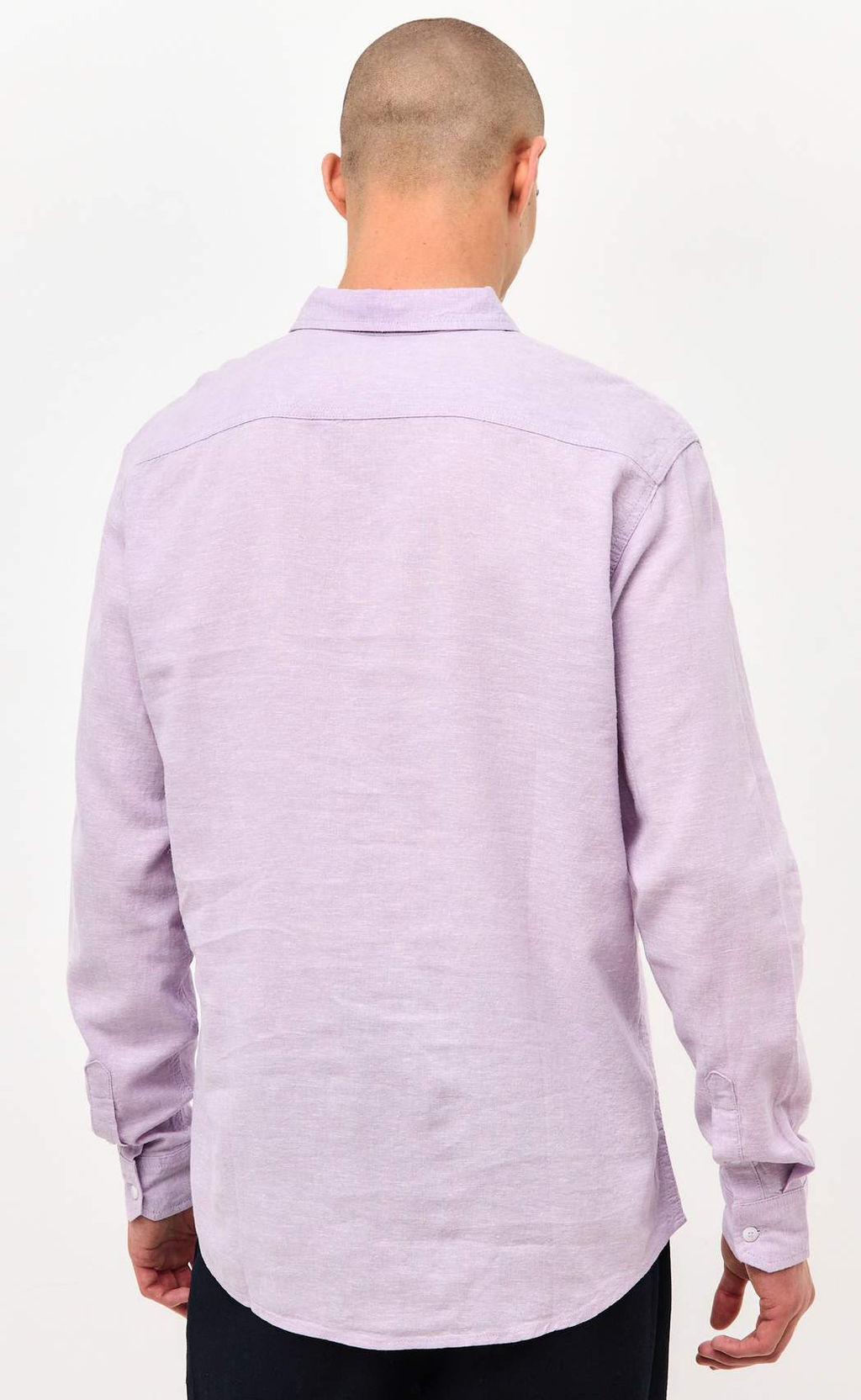 Рубашка д/р лен F111-0450-1 beige