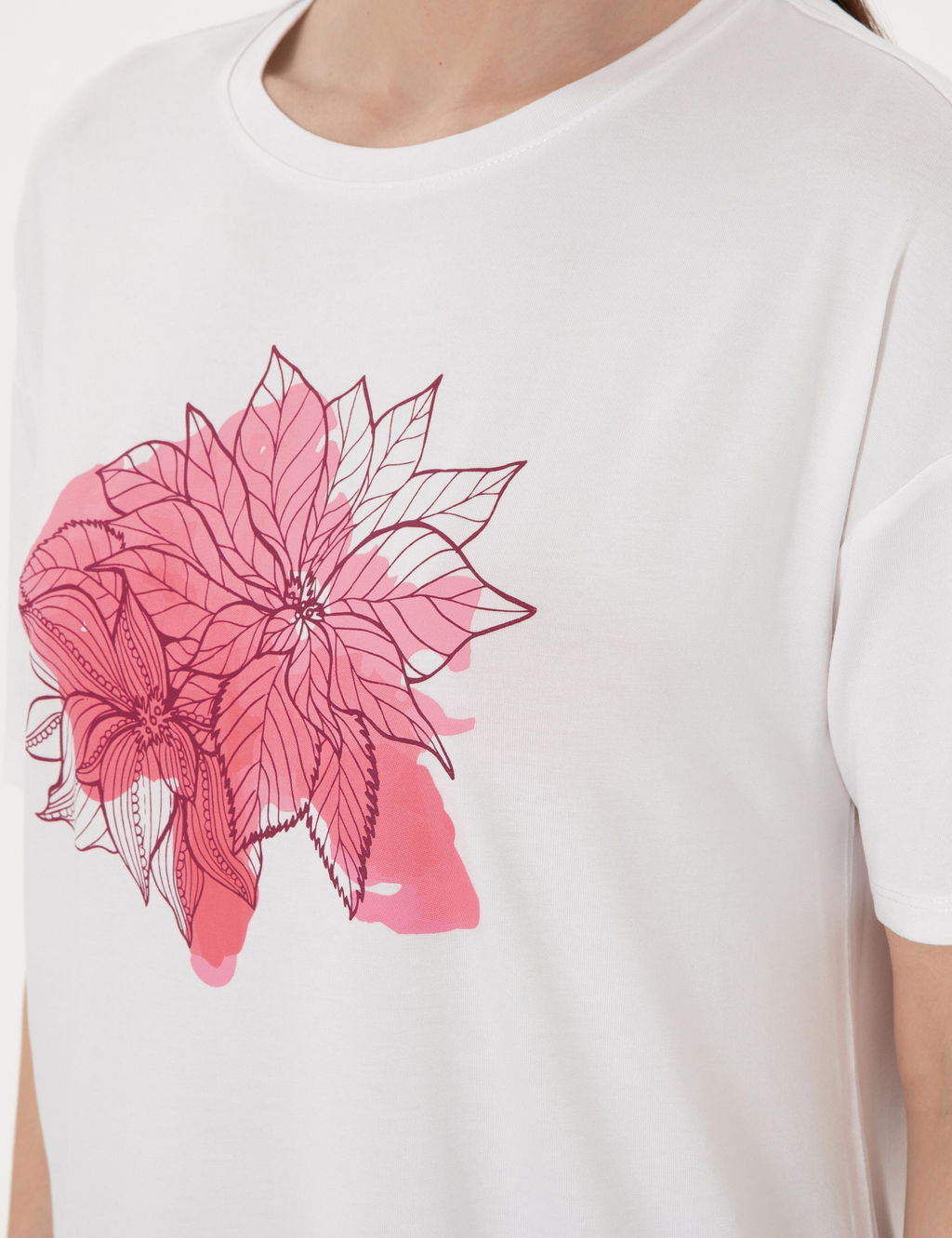 Beyaz Comfort Fit Ti__rt - Pierre cardin фото 7