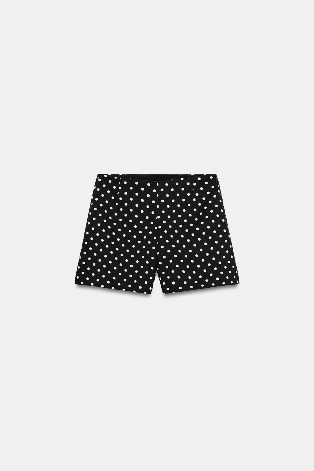 SHORTS TIRO ALTO LUNARES / Negro / Crudo - Zara фото 6