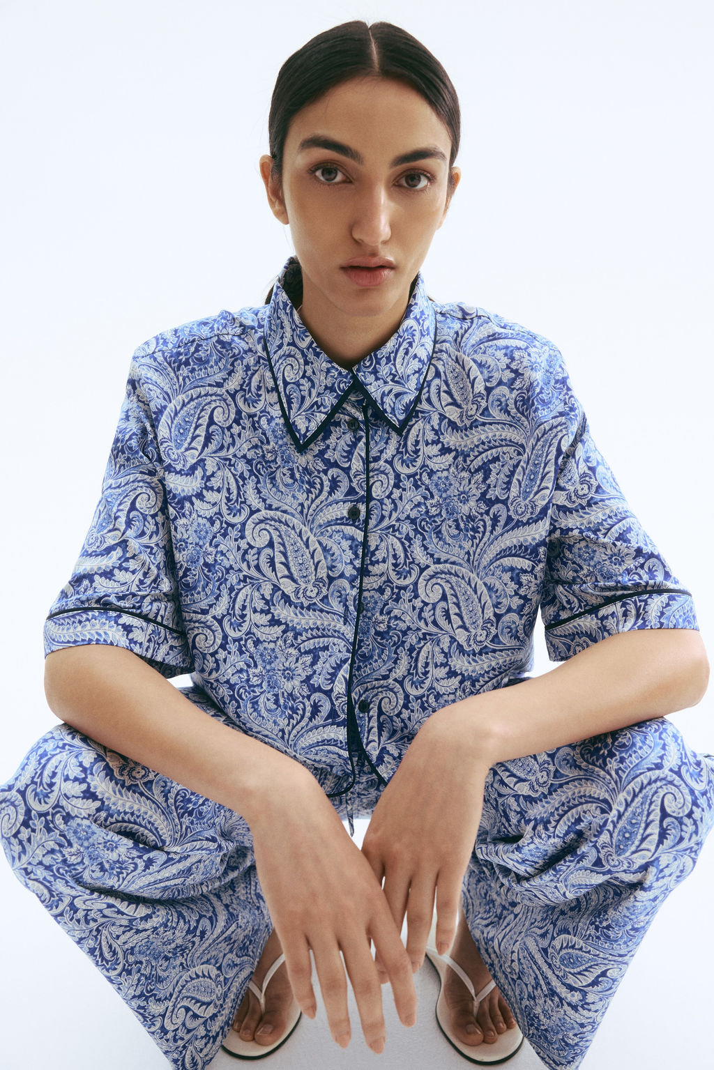 Camisa estampada de sat?n - H&m фото 2