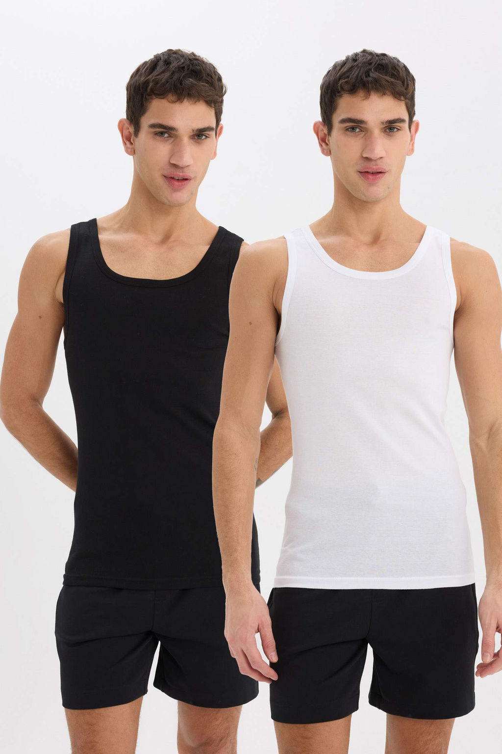 Slim Fit Dar Kesim Ribana 2li Atlet - Defacto фото 4