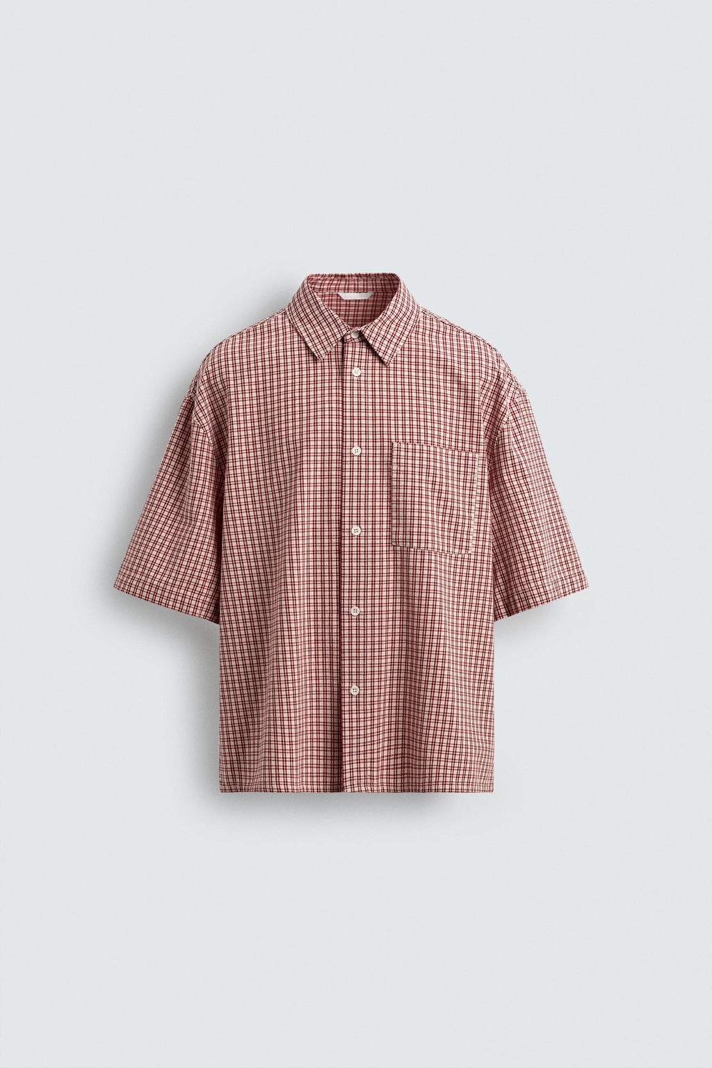 RELAXED FIT CHECK SHIRT - Zara фото 7