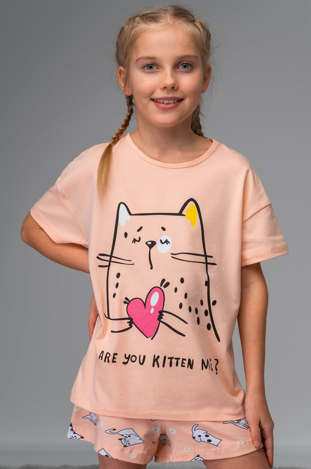 Пижама для девочки с шортами Bonito  фото 8