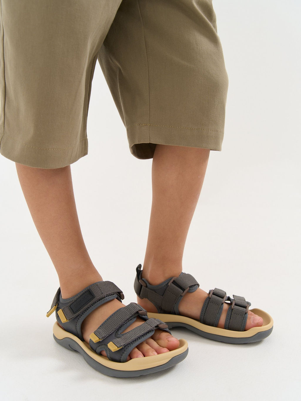 Сандалии Графит на липучке - Bungly фото 2