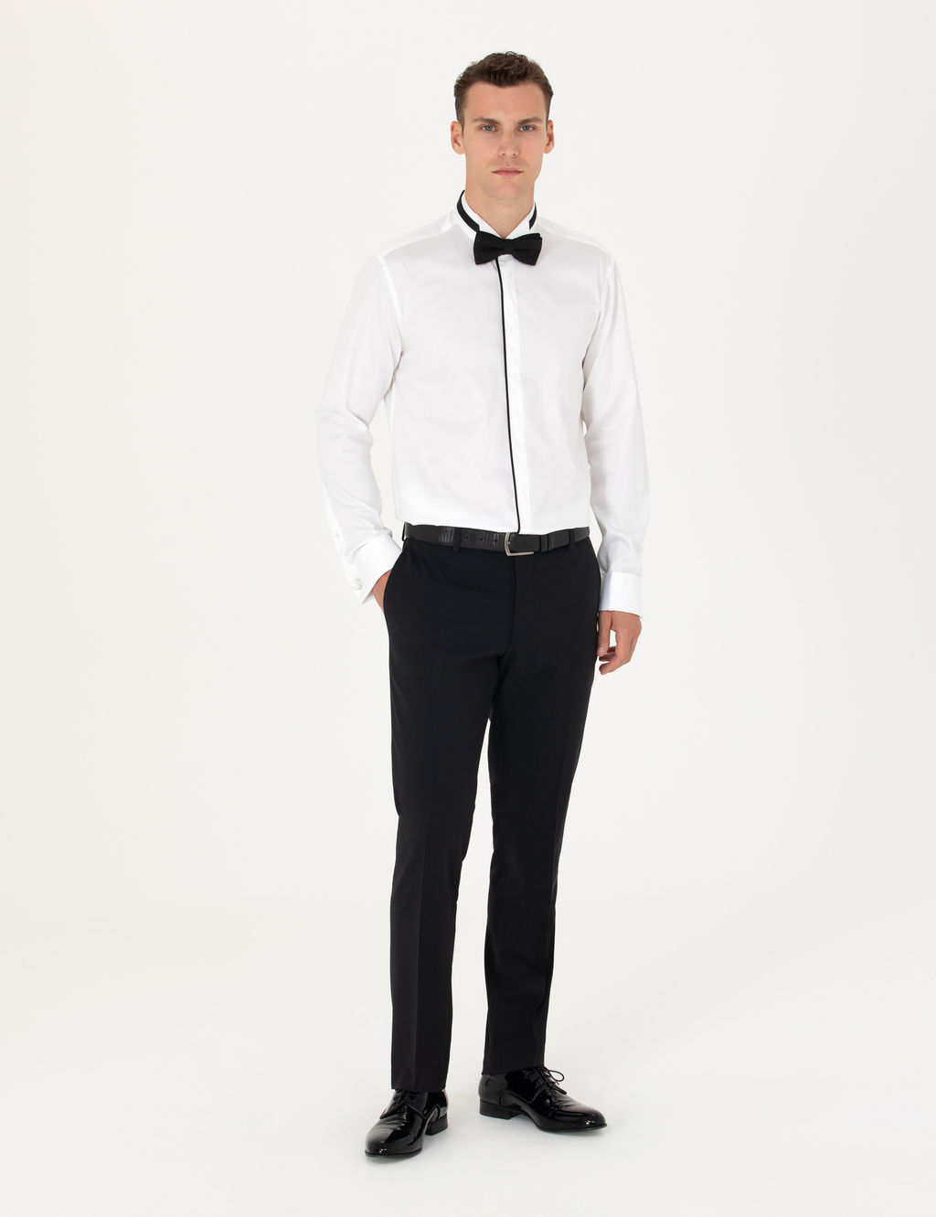 Beyaz Slim Fit Smokin G_mlek