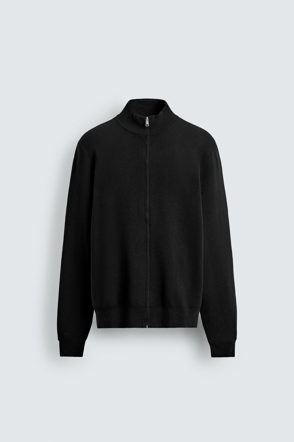 CHAQUETA PUNTO CREMALLERA / Negro