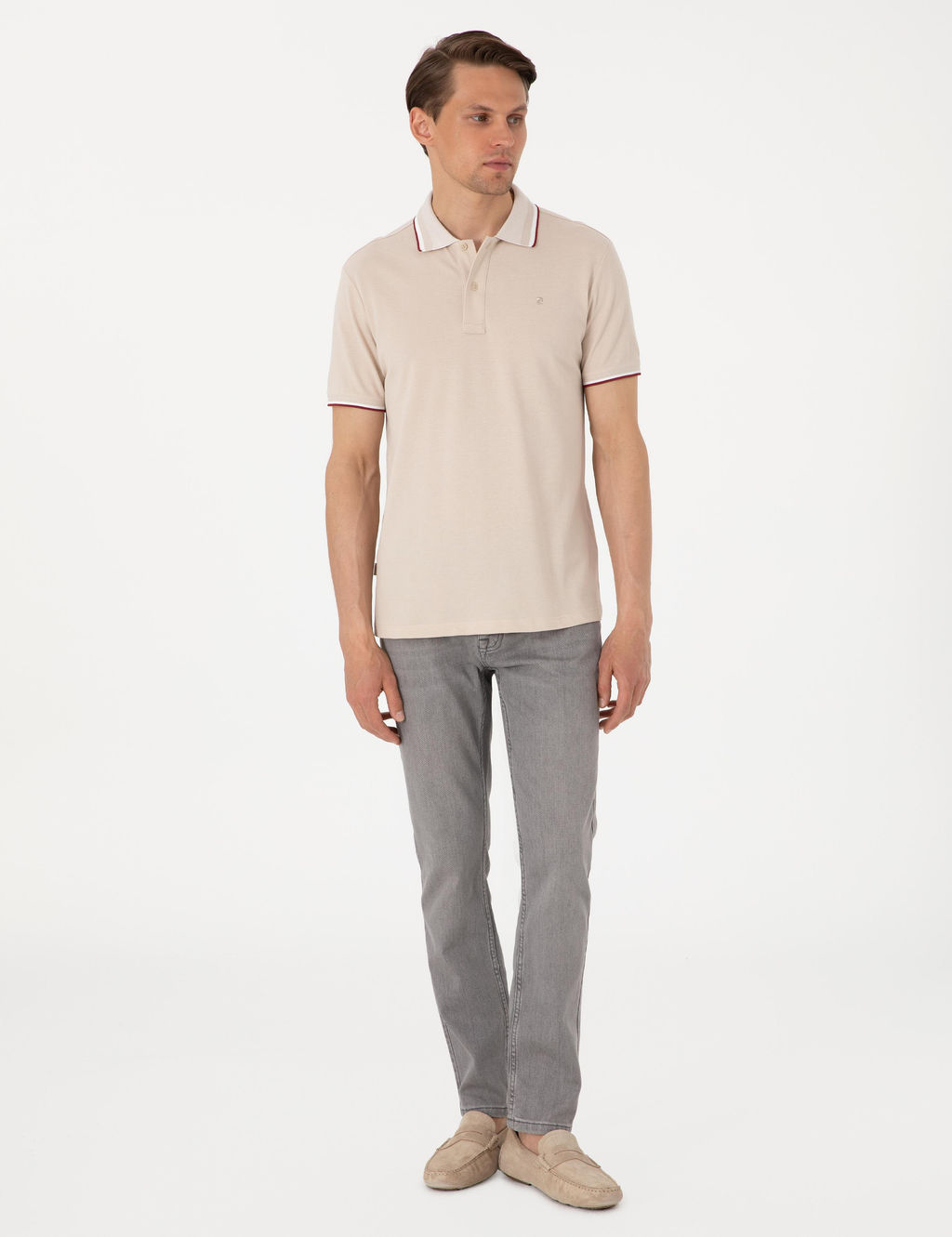 Gri Slim Fit Jean Pantolon