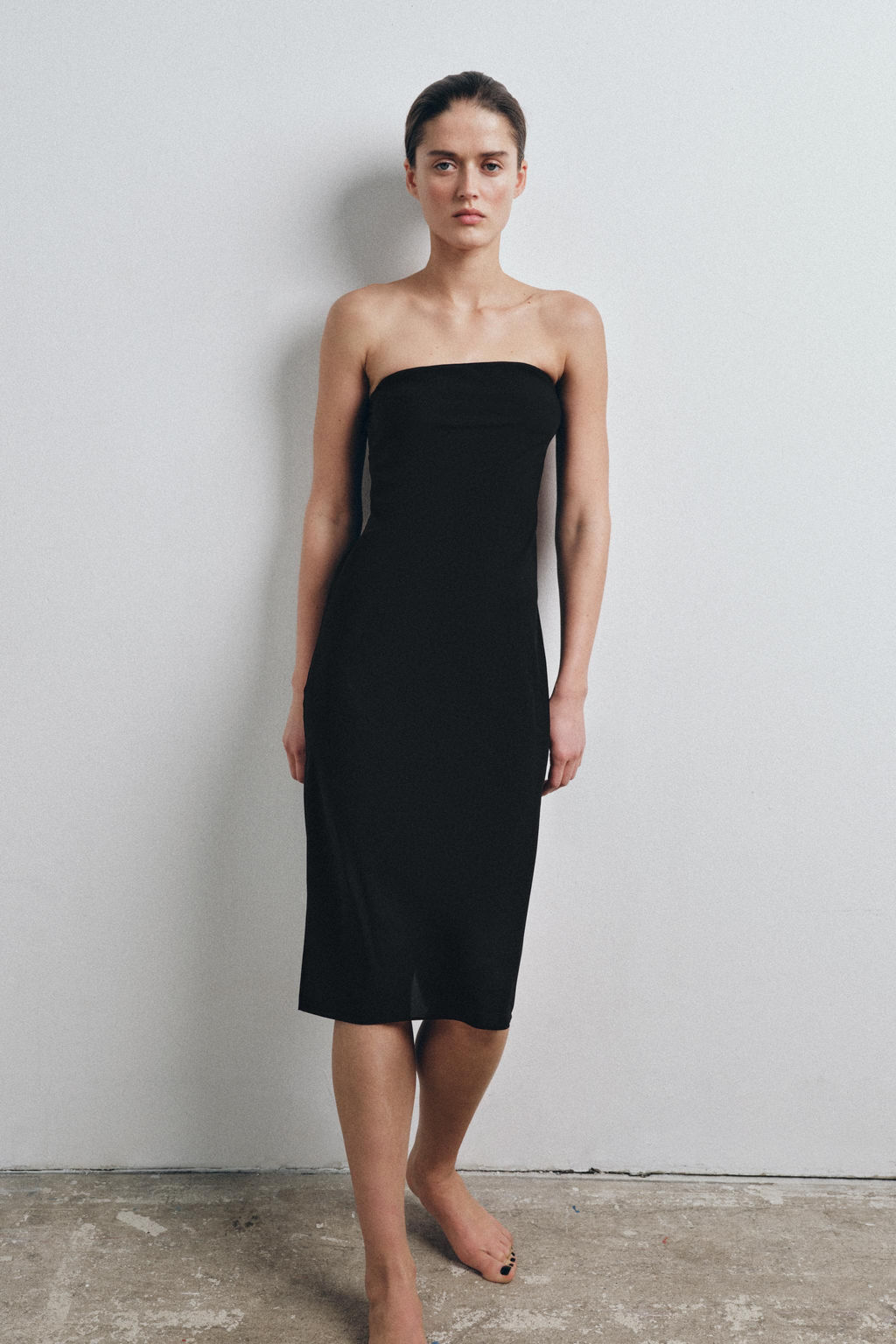 VESTIDO FORRO BANDEAU / Negro - Zara фото 2