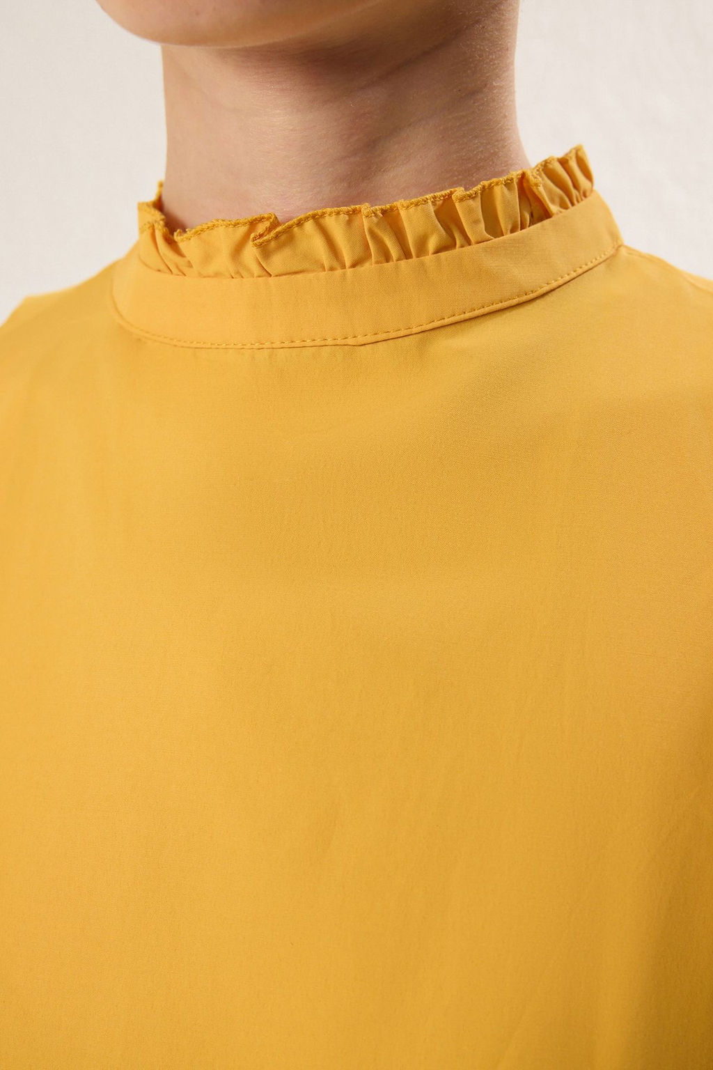 TRENDYOLMILLA Mavi Rahat Kesim Kolsuz Mini Dokuma Elbise TWOSS22EL00139  фото 12