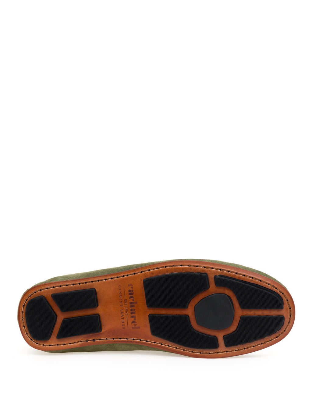 Haki K_sele Taban %100 Deri Loafer Ayakkab_