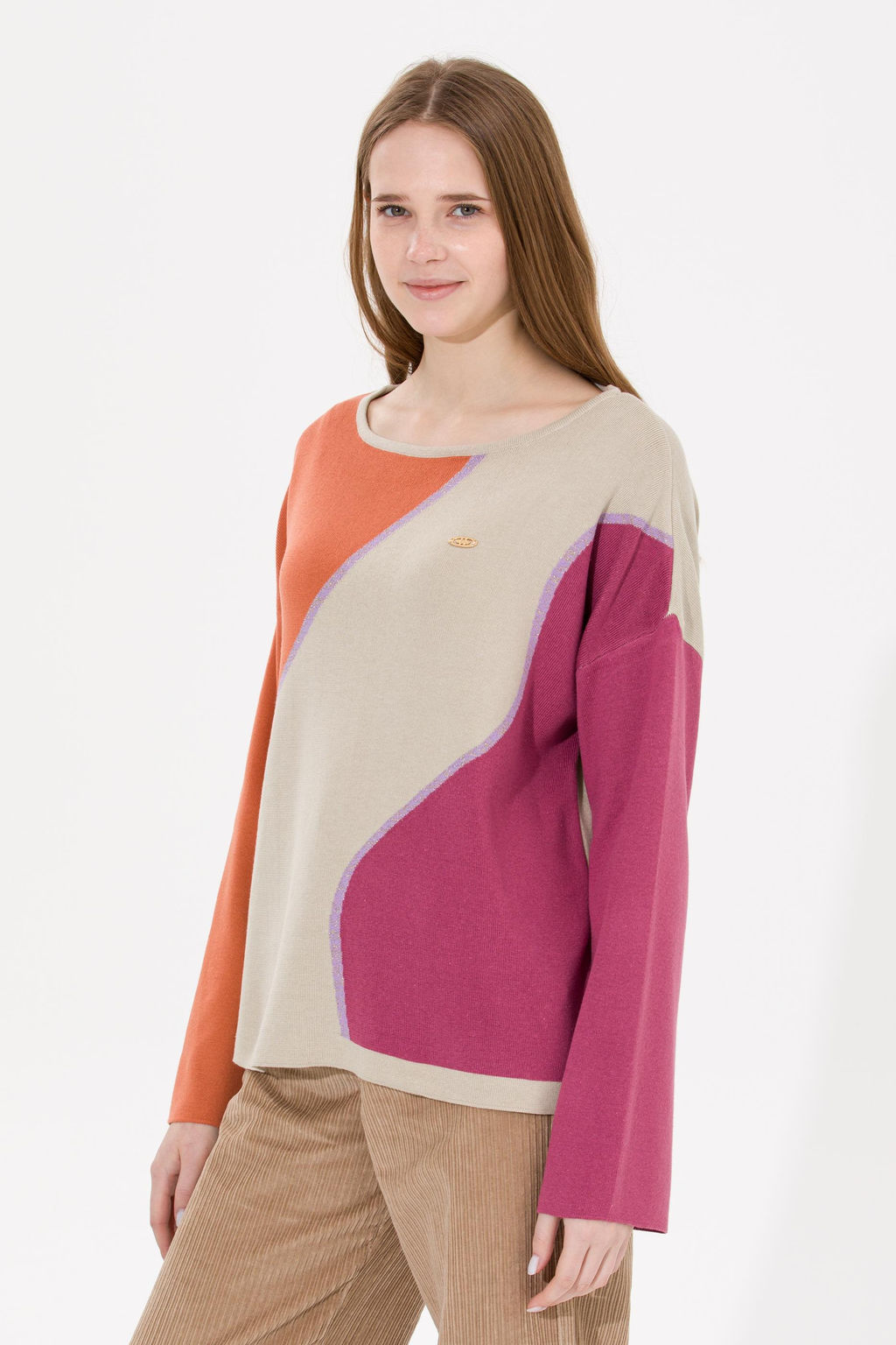 U. S. Polo Assn Женский свитер с круглым вырезом из каменного меланжа - U.s. polo assn фото 16