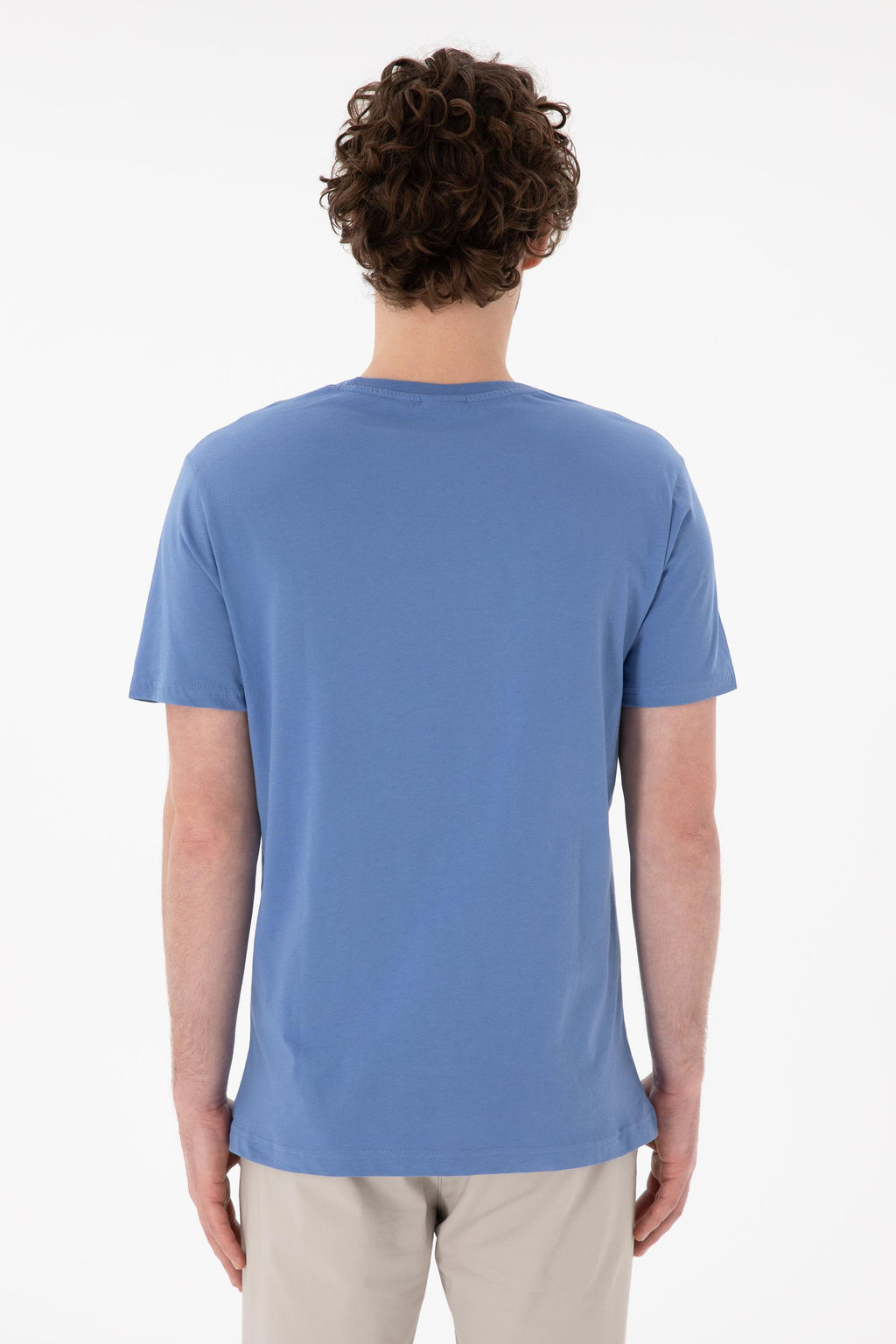 Erkek Regular Fit Bisiklet Yaka Koyu Mavi Basic Ti__rt Sepette S_rpriz _ndirim - U.s. polo assn фото 6