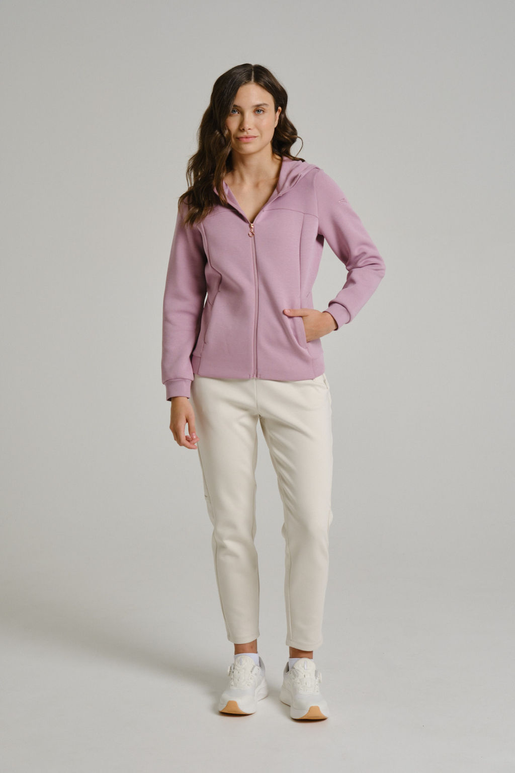 Толстовка на молнии Розовый TRN Knit Track Top - Anta фото 5