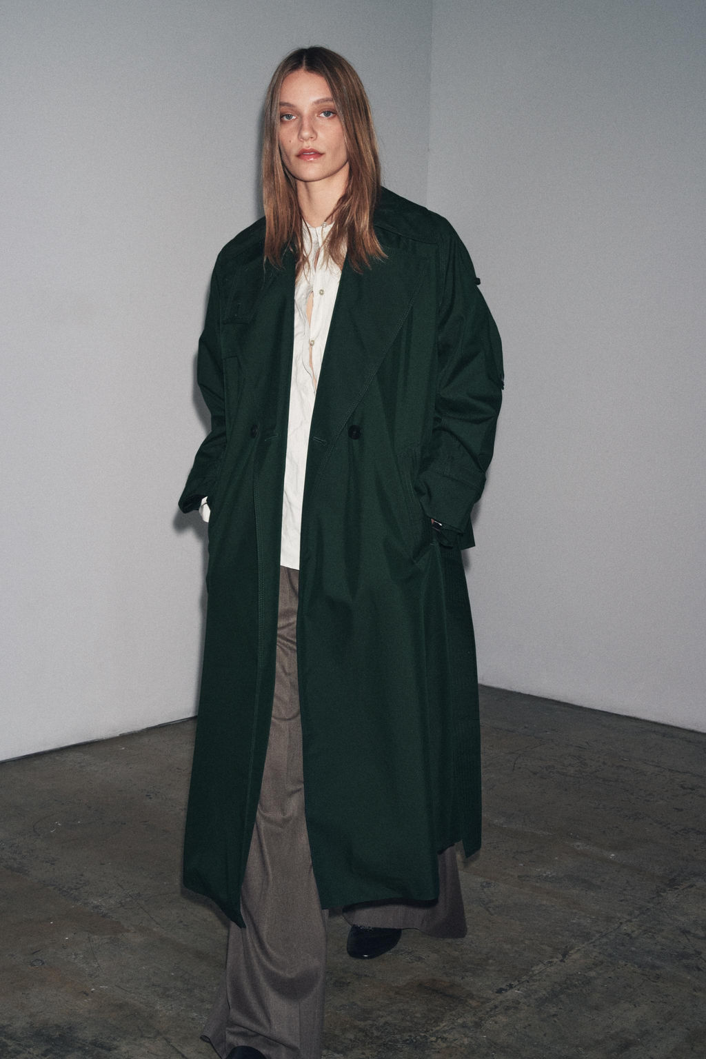 OVERSIDE WATER REPELLENT TRENCH COAT ZW COLLECTION - Zara фото 7