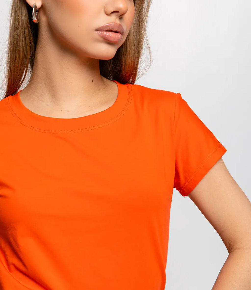 Футболка #ОКТ1665, оранжевый