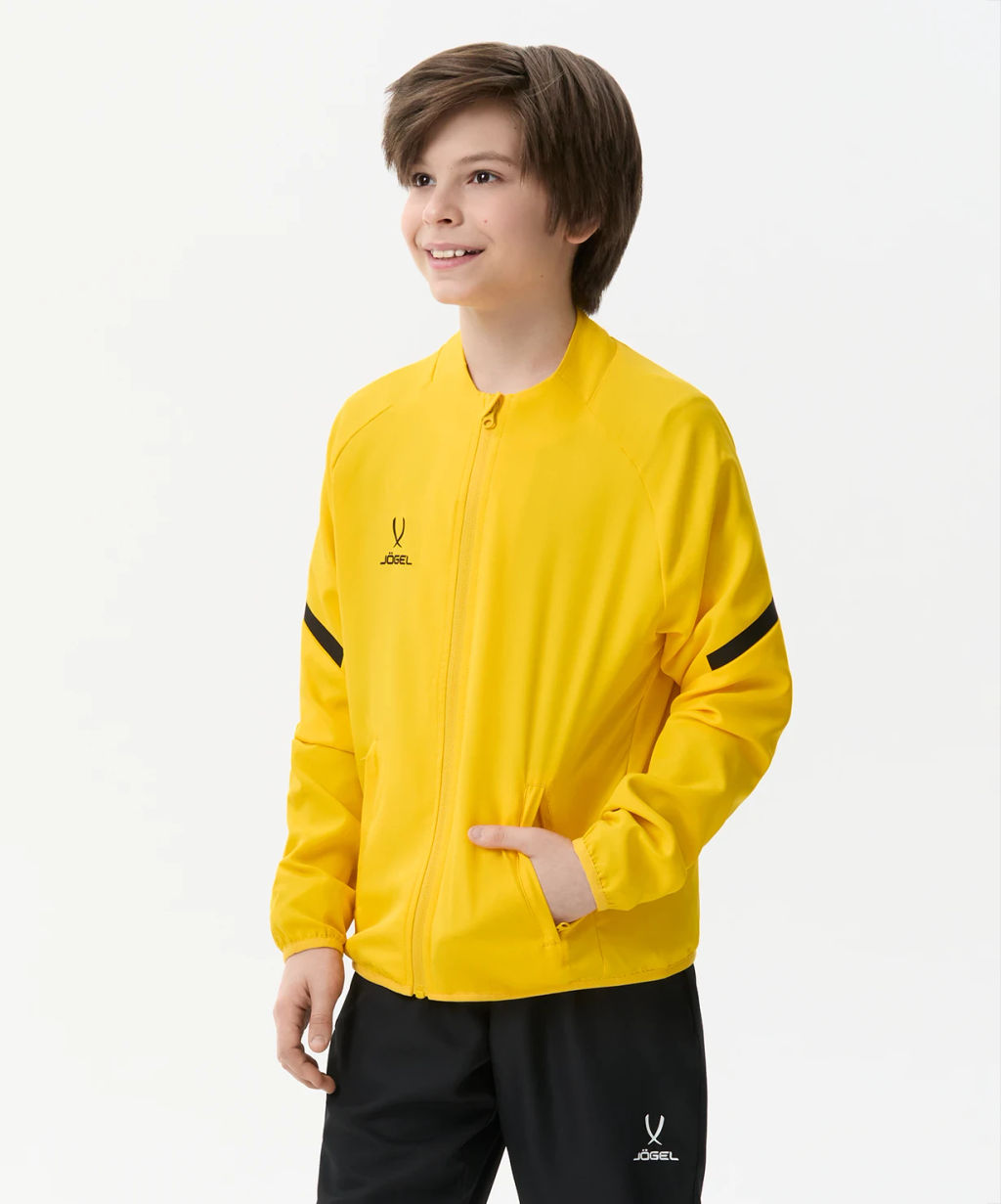 Куртка спортивная JOGEL CAMP 2 Lined Jacket, желтый/черный, детский  фото 7