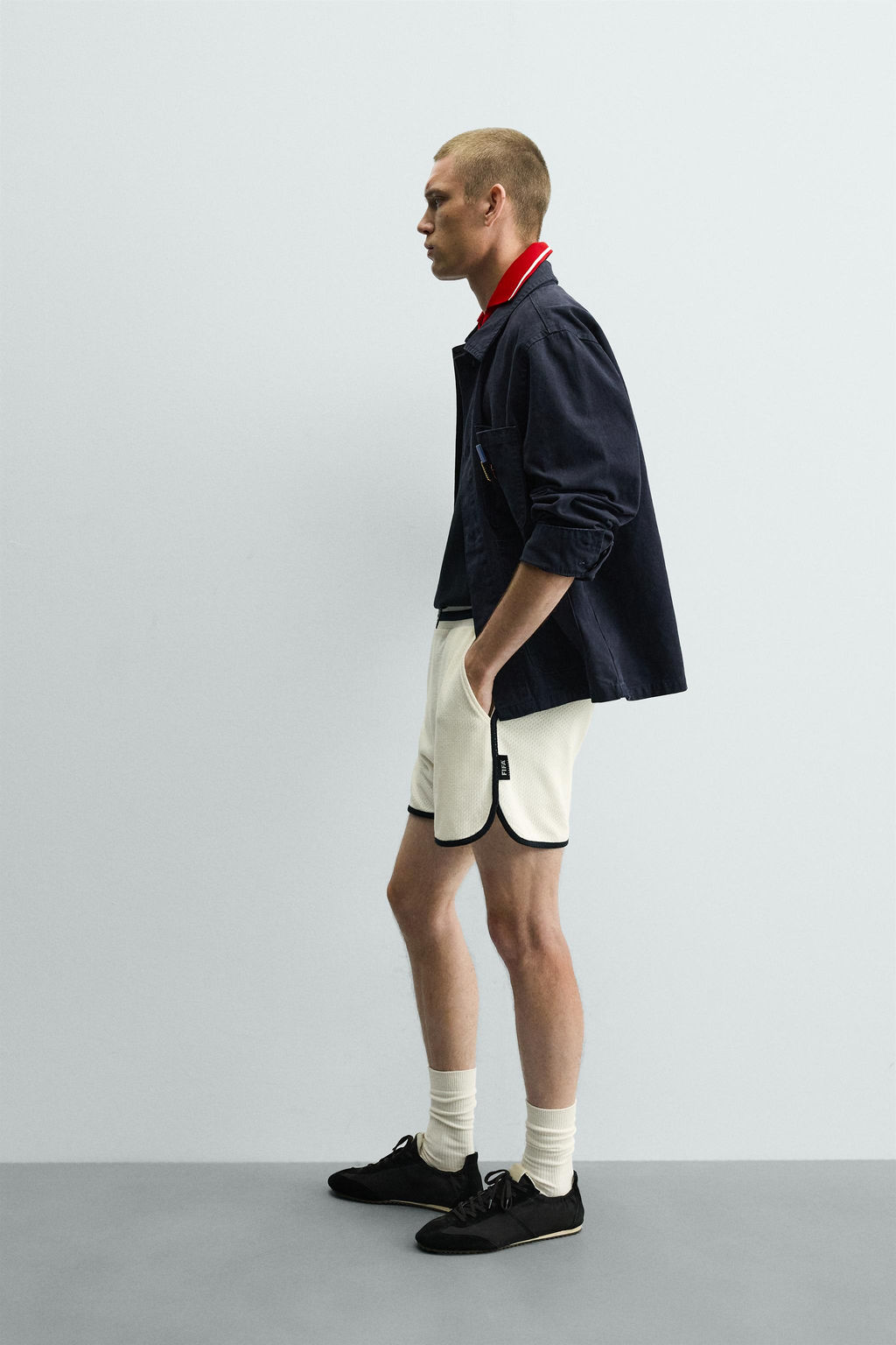 BERMUDA RELAXED FIT CINTUR?N / Beige oscuro - Zara фото 5