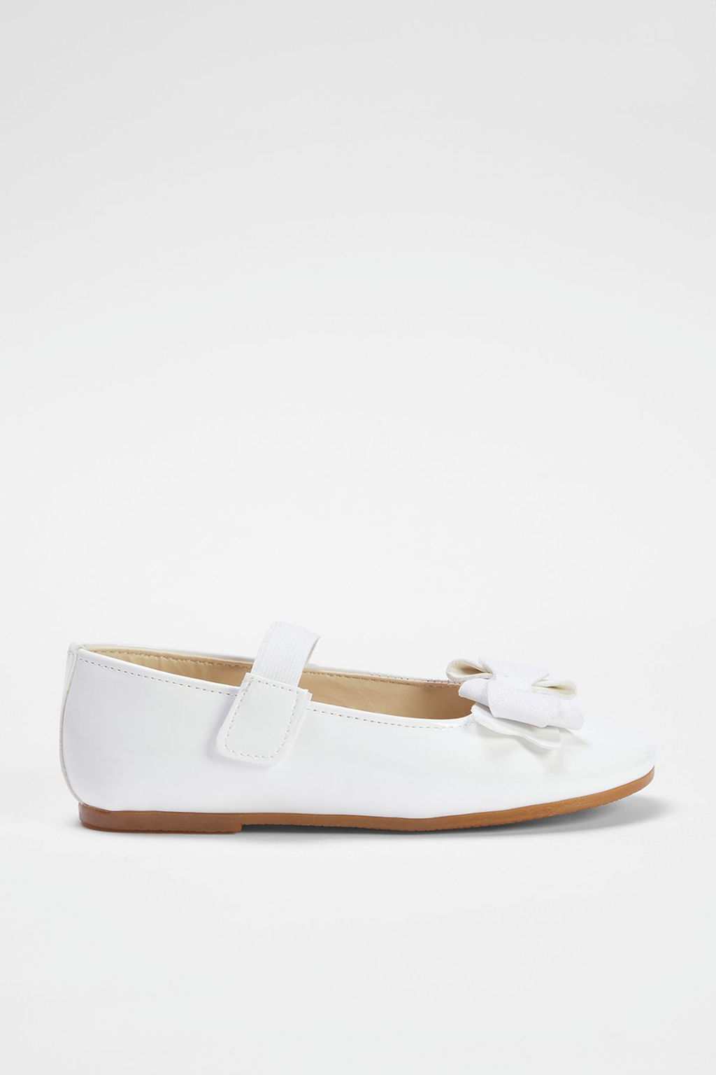 Trendyol Shoes Beyaz Simli Kurdele Detayl? Mary Jane Buyuk/Kucuk K?z Cocuk Kids Babet TAKSS25BE00023 - Trendyolmilla фото 5