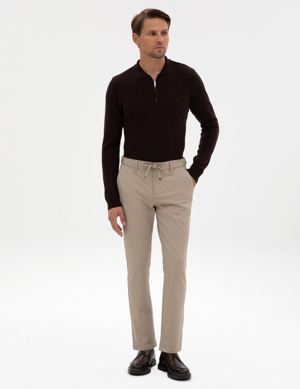 Bej Slim Fit Kanvas Pantolon - Pierre cardin фото 3