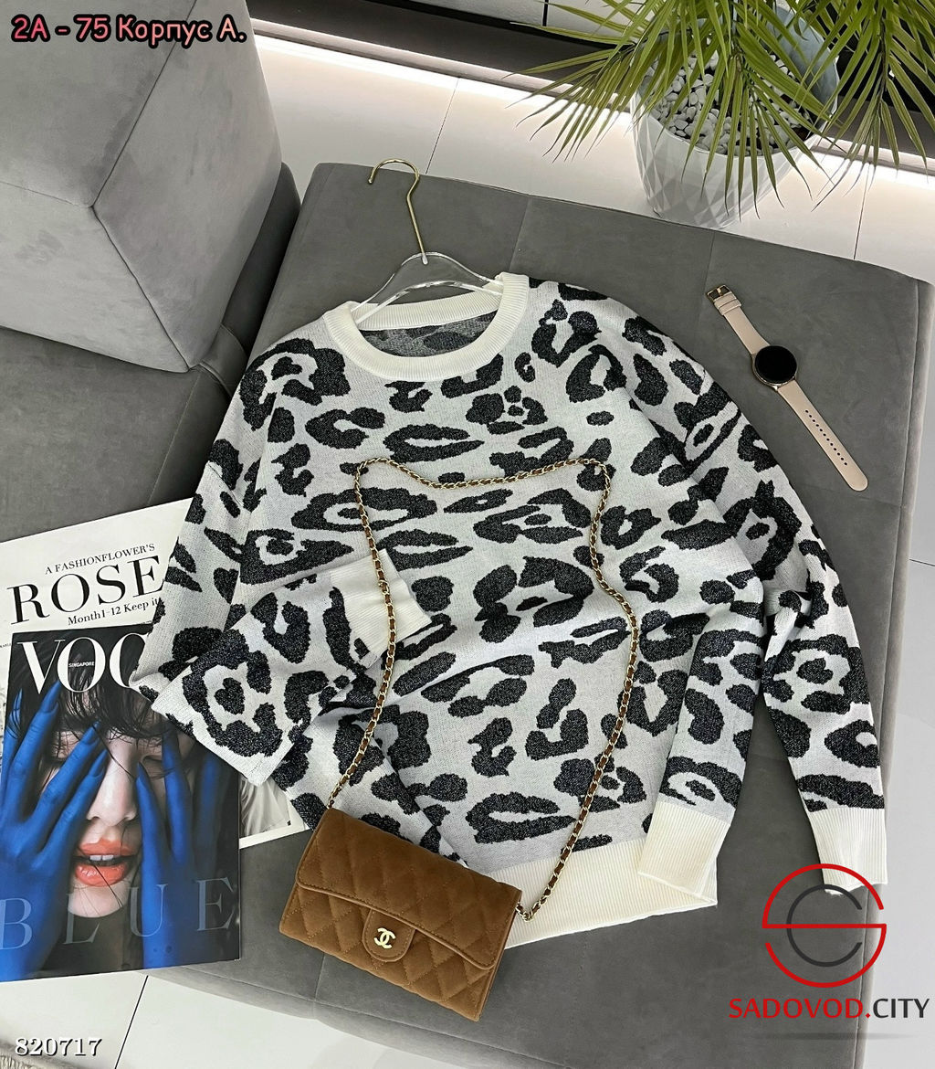 Пуловер женский с принтом - Bruno фото 3