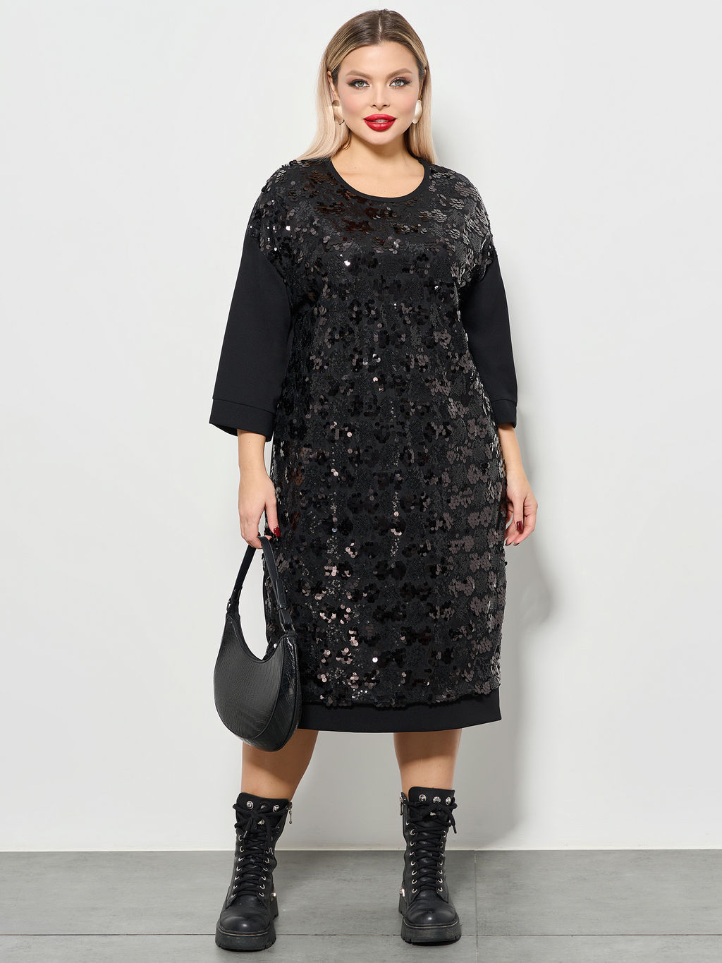 Платье 0125-8а чёрный кристалл - Aquarell фото 11