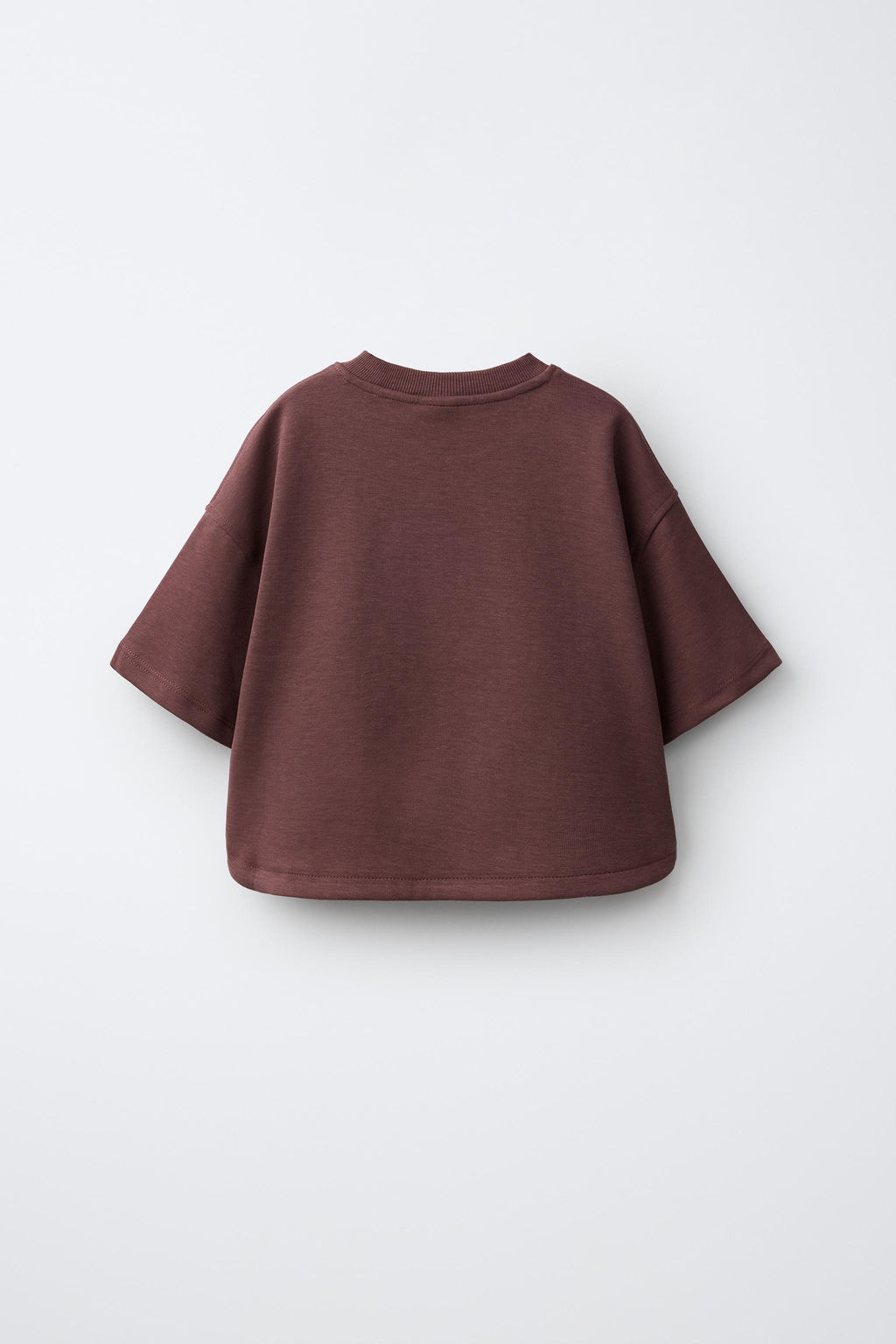 CONJUNTO CAMISETA Y BERMUDA INTERLOCK / Vino - Zara фото 3