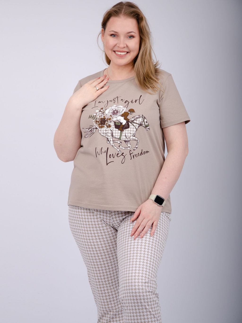 Пижама "Вивианна 2" брюки, трикотаж