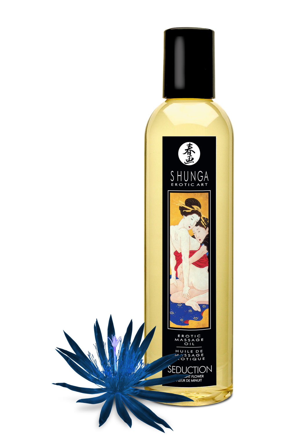 Масло для массажа Shunga Seduction Midnight flower, возбуждающее, 240 мл