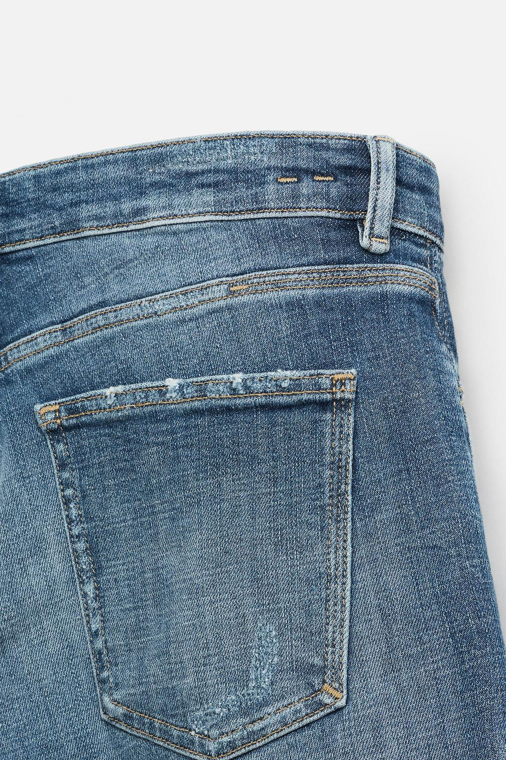 RIPPED SKINNY FIT JEANS - Zara фото 9