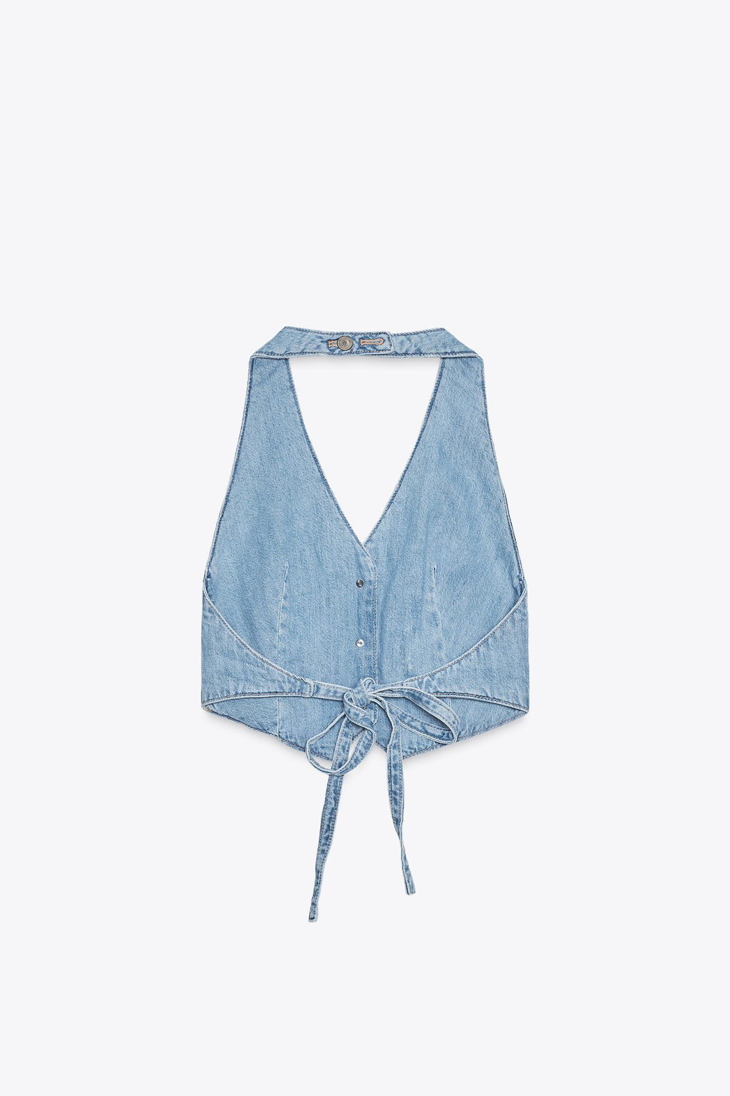 TRF DENIM WAISTCOAT TOP - Zara фото 7