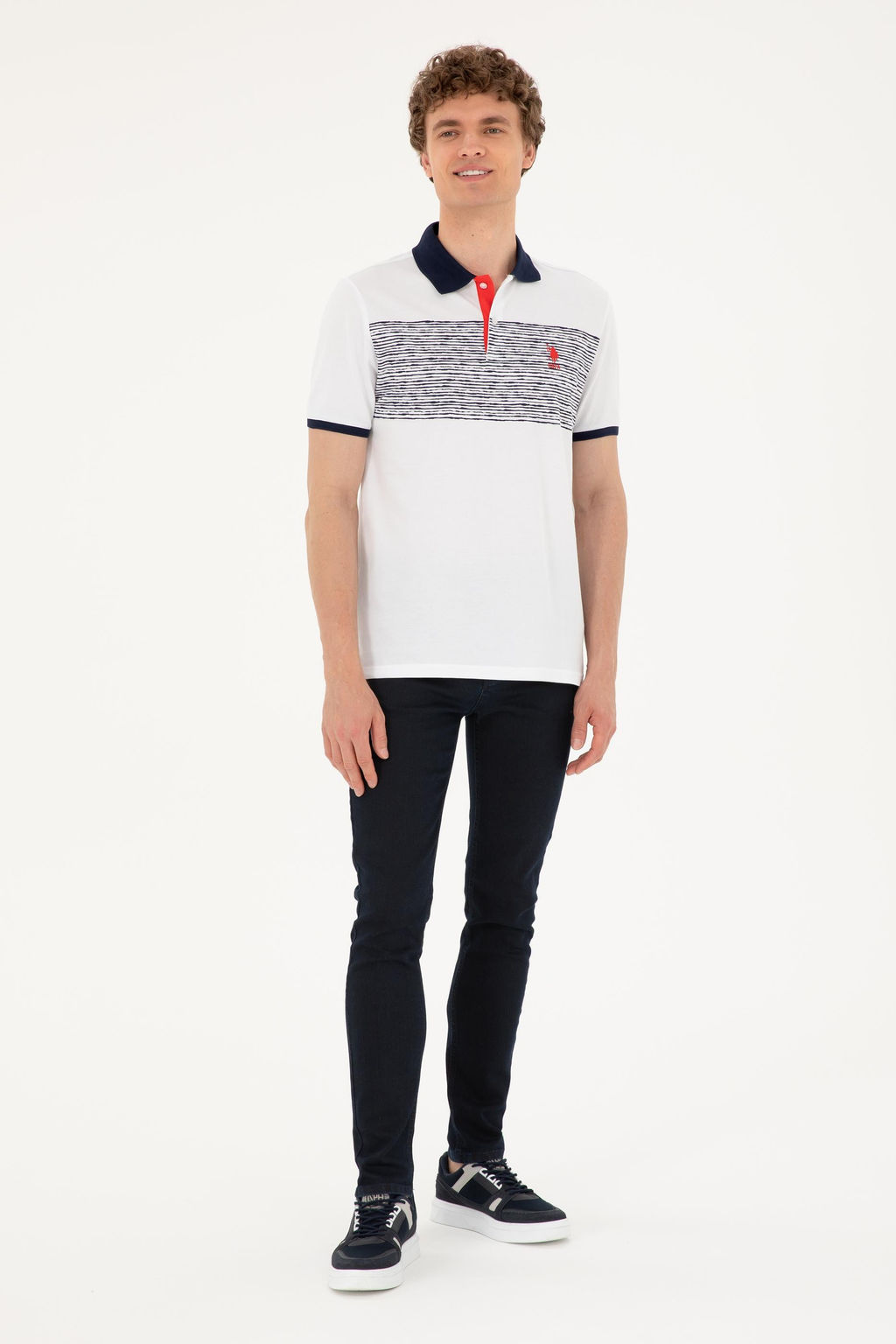 Футболка U.S. Polo Assn мужская темно-синяя хлопок  фото 11