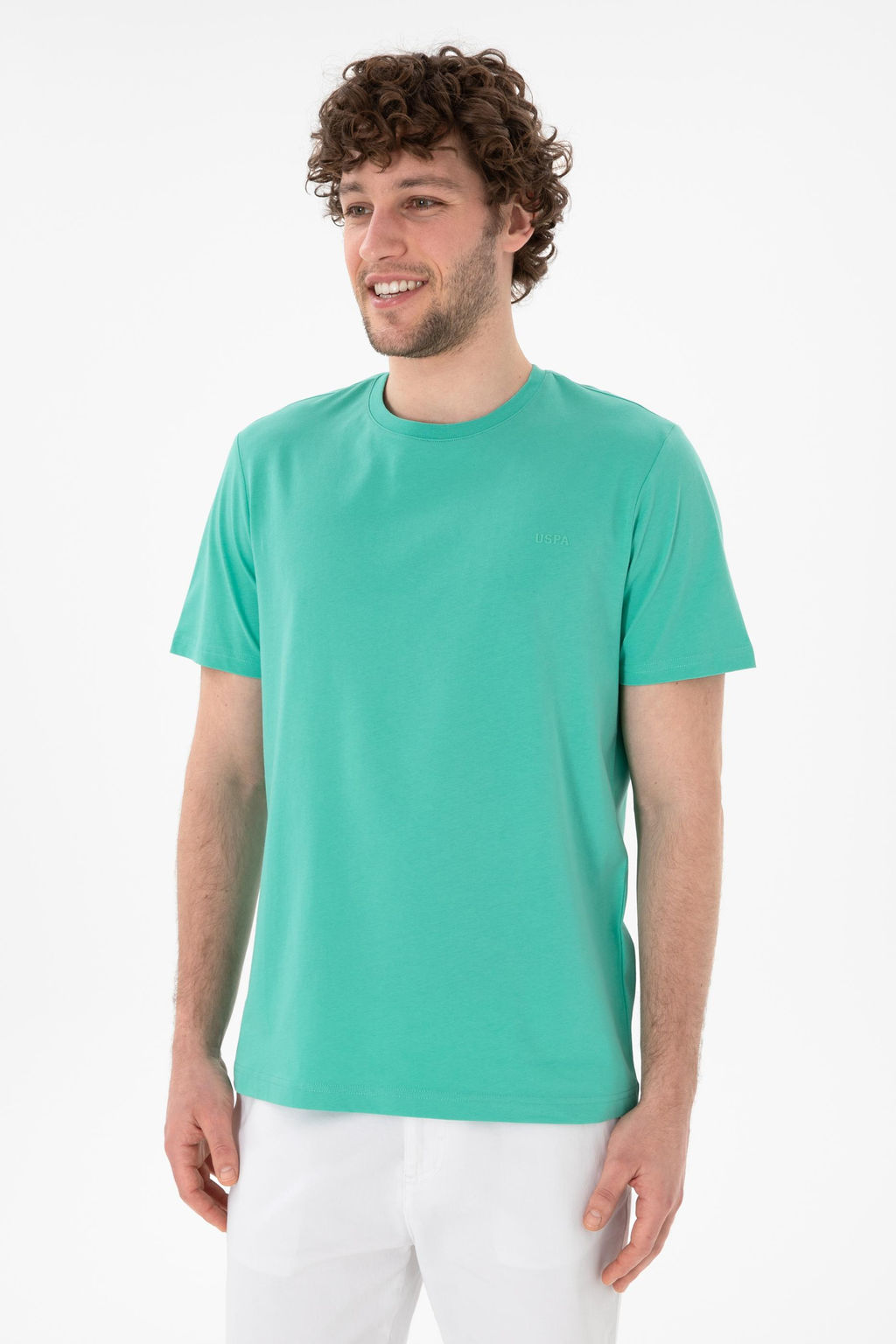 Erkek Regular Fit Bisiklet Yaka Mint Basic Ti__rt Sepette S_rpriz _ndirim - U.s. polo assn фото 2