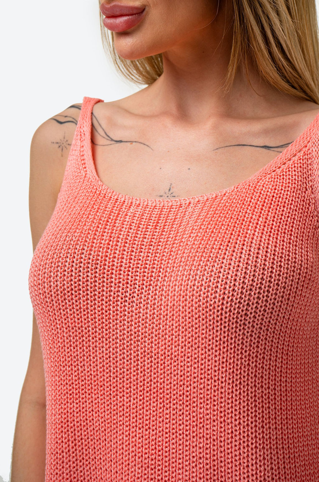 Женский вязаный топ на бретелях Happy Fox  фото 36