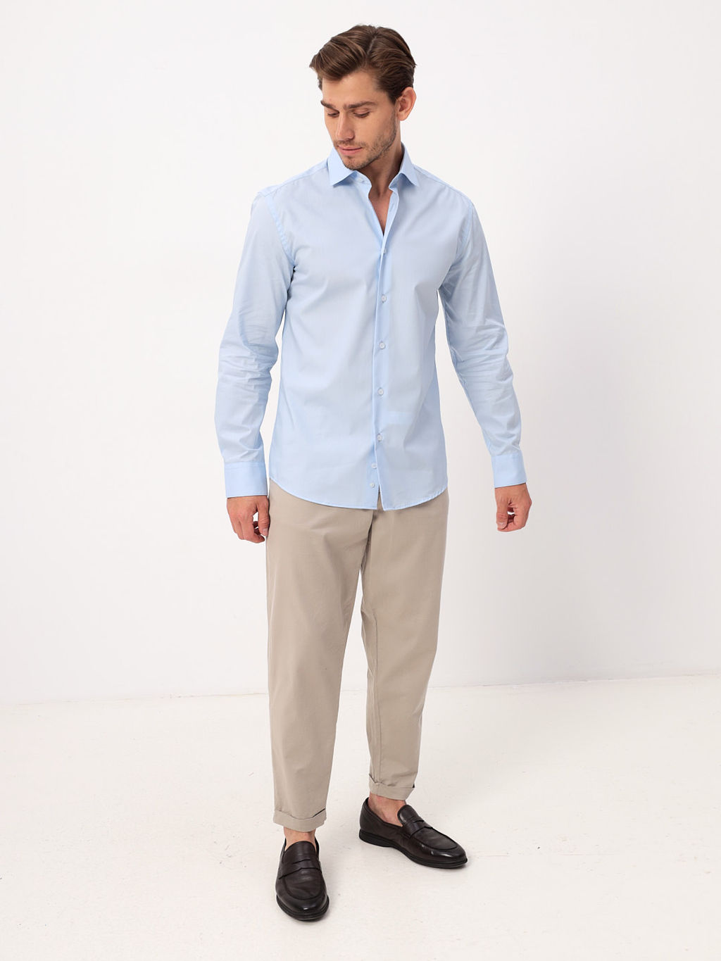 Сорочка мужская длинный рукав GREG 210/199/CL/ZV  фото 4