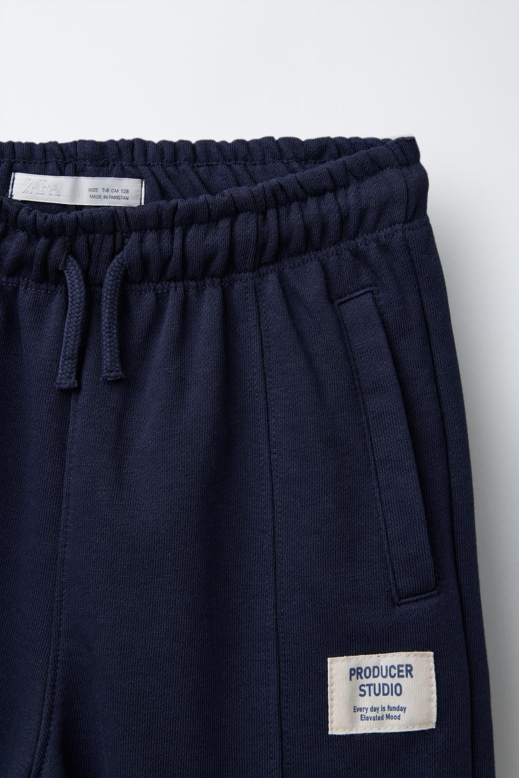 ZIP-UP SWEATSHIRT AND LABELLED BERMUDA SHORTS SET - Zara фото 10