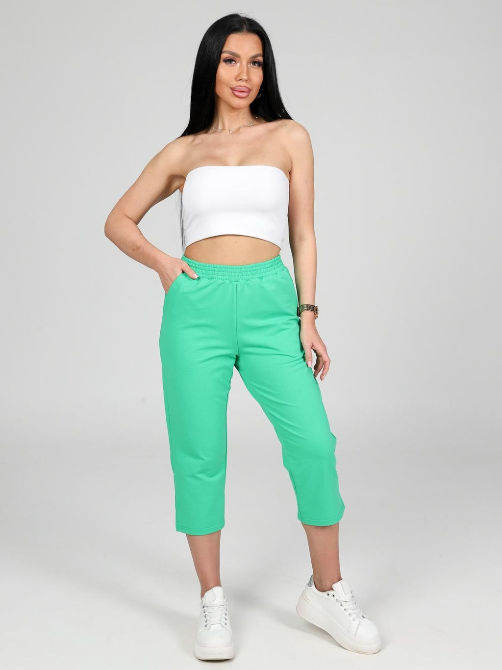 IV-CAPRIZ Финикс - бриджи из футера с лайкрой  фото 28