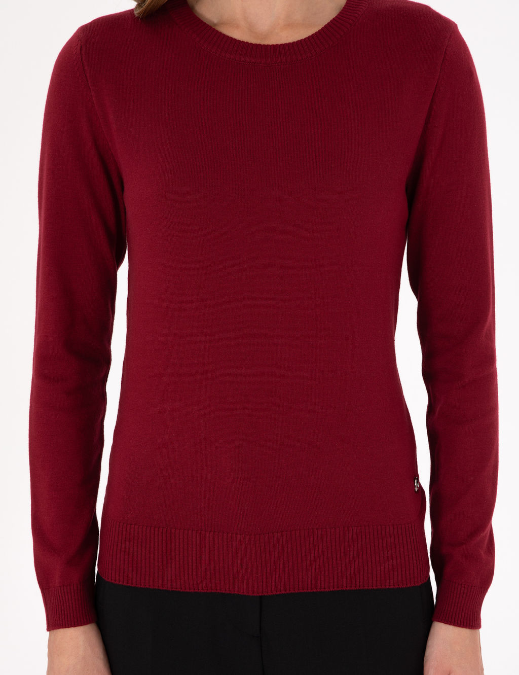 Bordo Slim Fit Basic Kazak