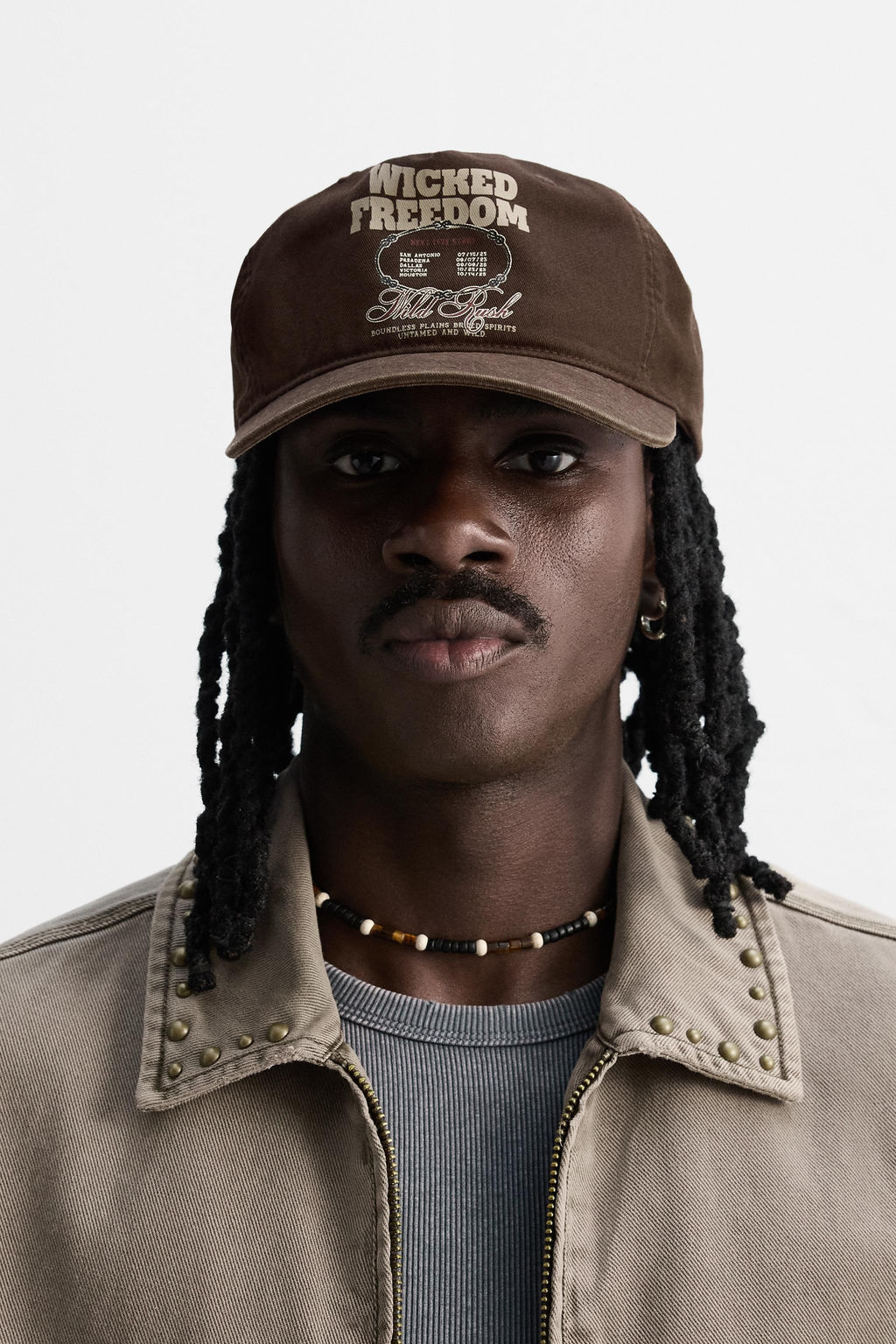 WASHED PRINT CAP