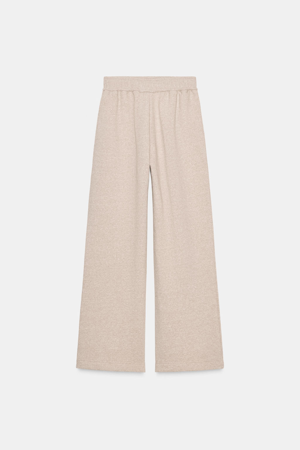 PANTAL?N FELPA WIDE LEG / Beige vigor? - Zara фото 5