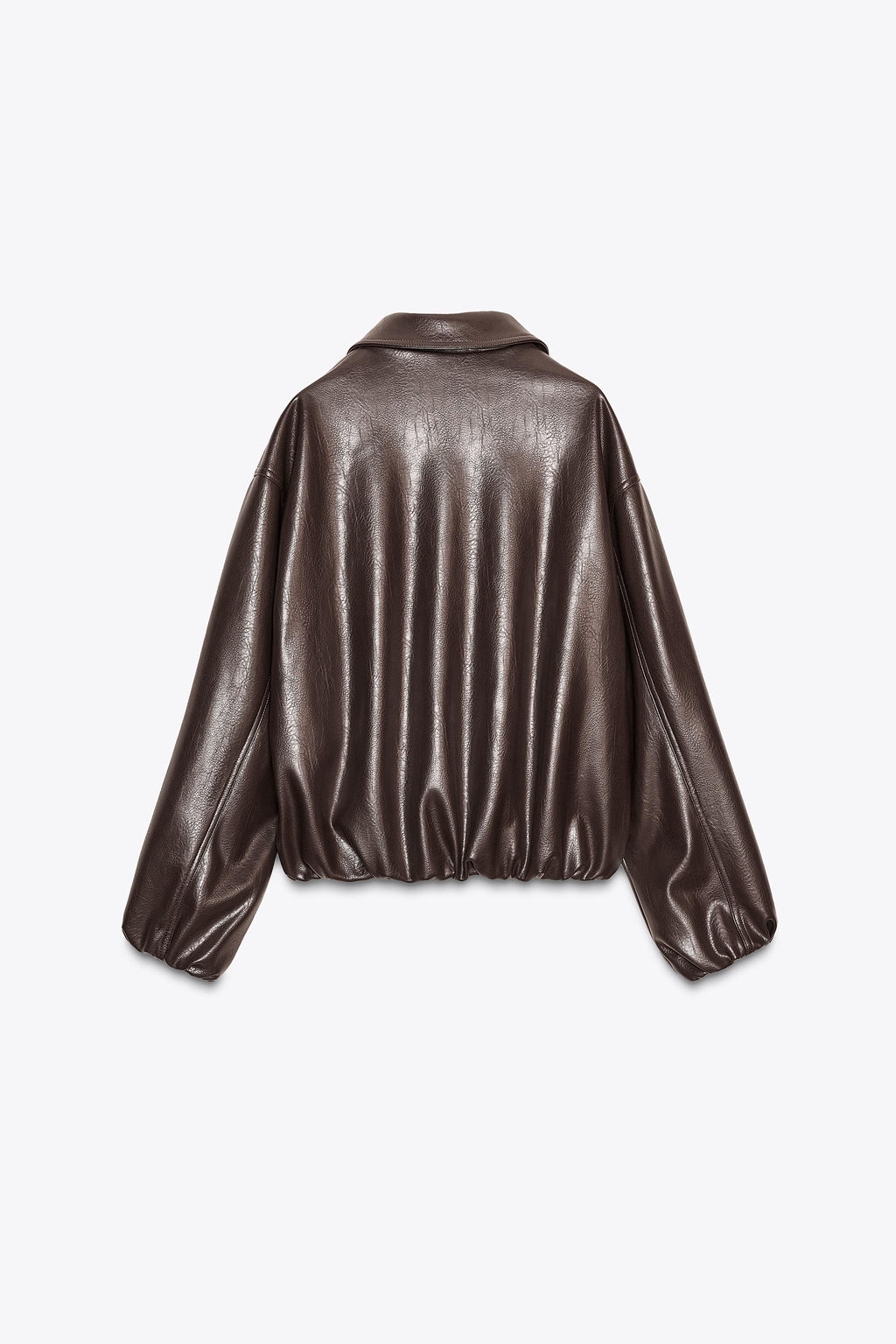 FAUX LEATHER BOMBER JACKET - Zara фото 8