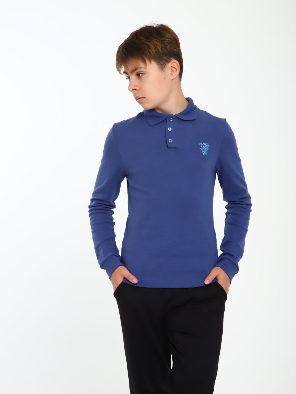 Рубашка-поло "Павел" индиго