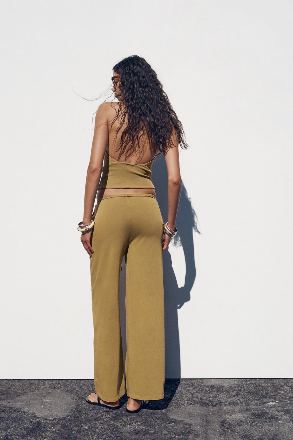 FADED HEAVY COTTON TROUSERS - Zara фото 5